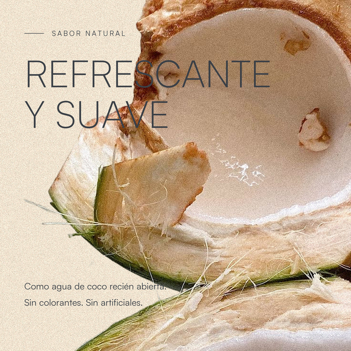 ÁNIMO Coco — refrescante y suave, como agua de coco recién abierta